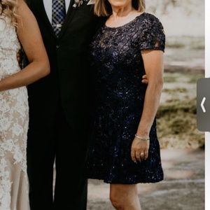 Alex evening Navy blue dress